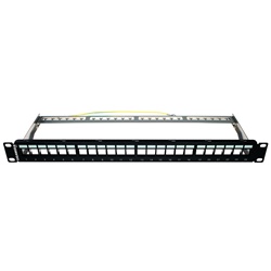 Patch panel vuoto metallo 24 porte per impianti rete cablaggio ordinato e affidabile