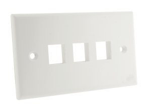 FACEPLATE 3 POSTI RJ45 KEYSTONE