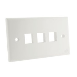FACEPLATE 3 POSTI RJ45 KEYSTONE