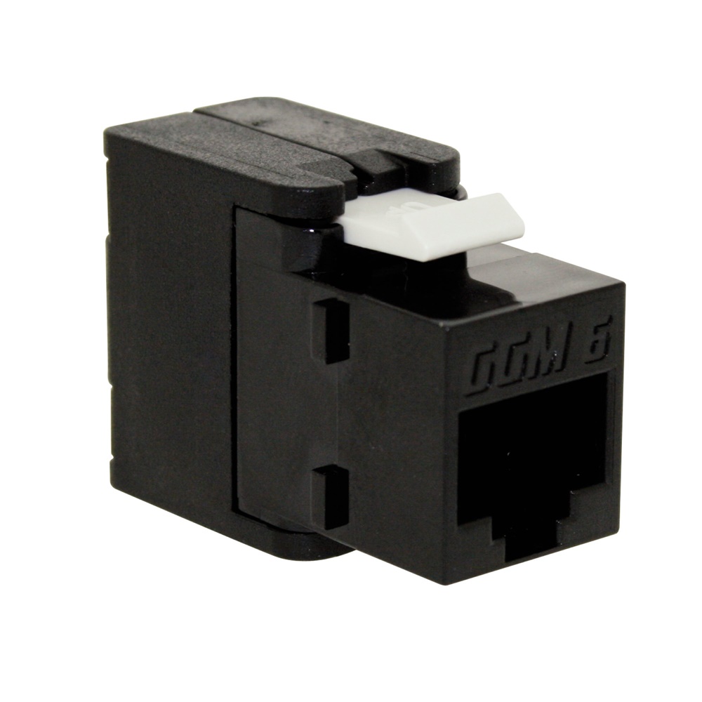 Presa RJ45 UTP CAT6 Toolless Nero installazione rapida rete dati efficiente