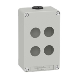 Pulsantiera in metallo grigia  M20 4 fori 22MM 80X130X51,5 UL CSA