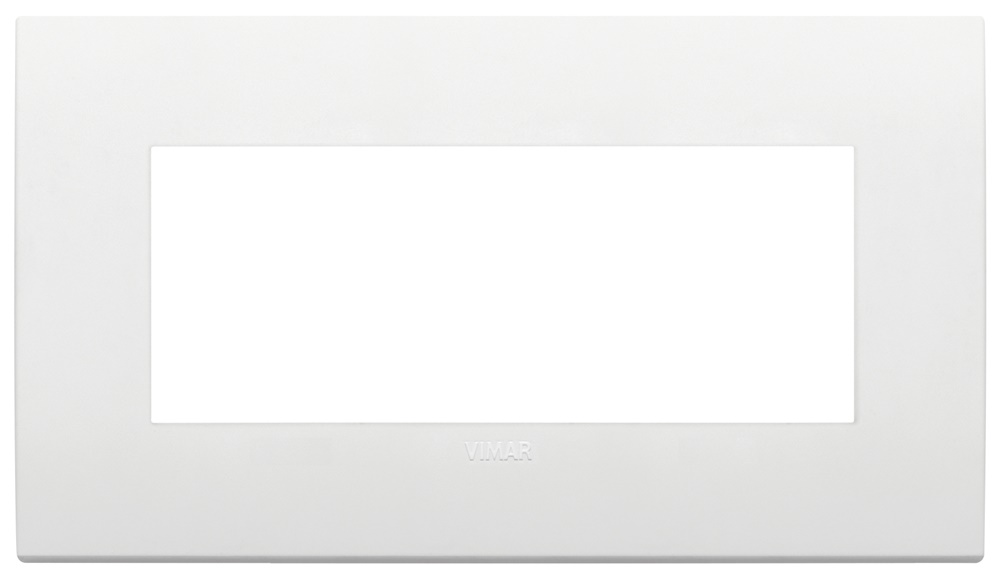 Placca Classic 5 moduli tecnopolimero bianco per installazioni elettriche