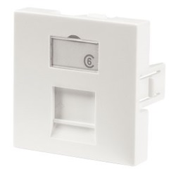 45X45 1 PORT FACEPLATE