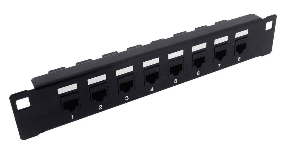 PANNELLO NERO CAT6 UTP 10  123CONNE