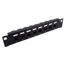 PANNELLO NERO CAT6 UTP 10  123CONNE