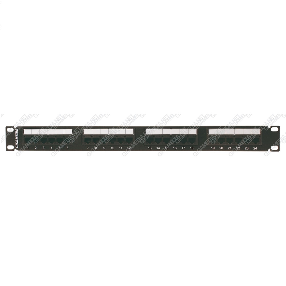 PATCH PANEL 19  24P UTP C5E/110 1U