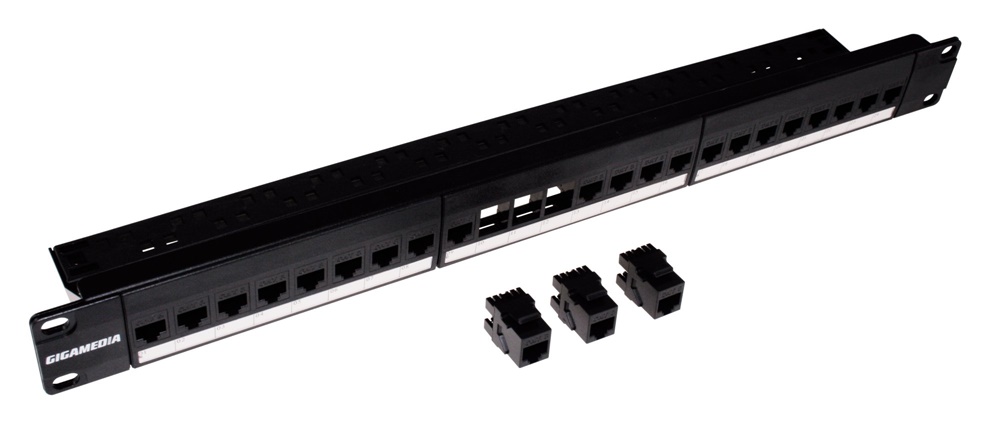 PANNELLO 24 POS. UTP CAT6 COMPLETO