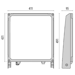 Proiettore LED robusto versatile interni esterni alluminio IP66