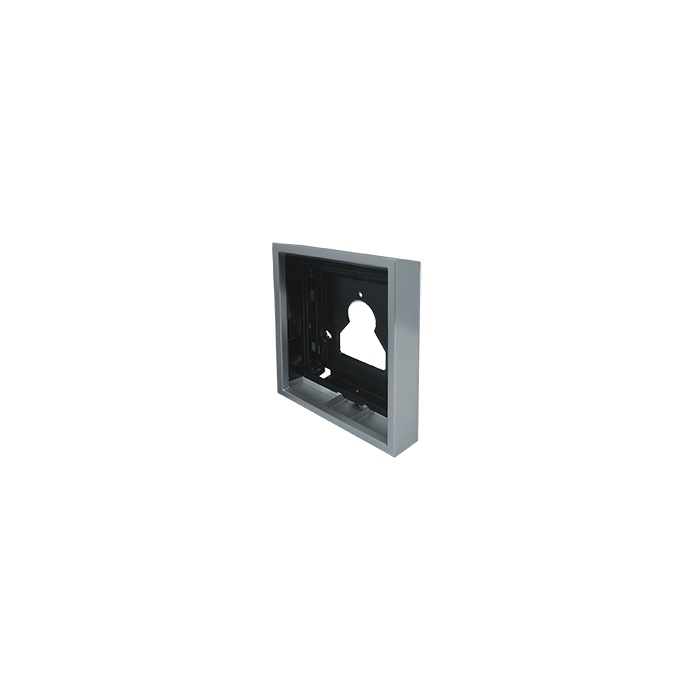 Serie Ultra - Custodia da parete 1 modulo, alluminio pressofusione silver RAL9006, sporgenza 35mm
