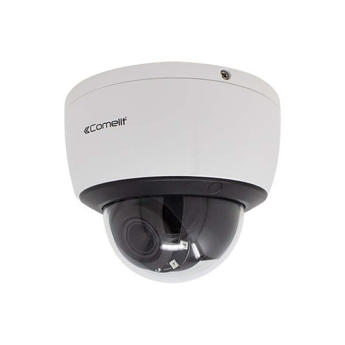 Serie Smart - Telecamera IP minidome 4K, varifocale 2.7-13.5mm autofocus, IR 40m, IP66, ONVIF 2.4