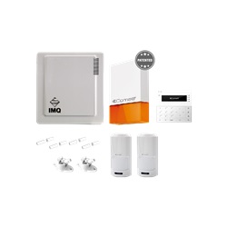 Serie Vedo - Kit centrale VEDO10 + sirena esterna + tastiera LCD + 2 sensori DT + 4 contatti magnetici