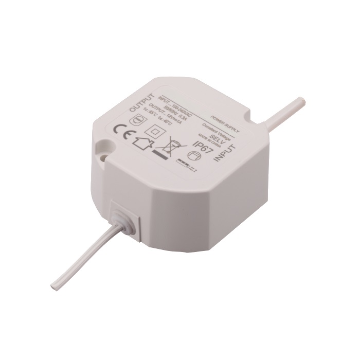 Alimentatore da incasso, ingresso 230VAC, uscita 12VDC 1.3A, IP67