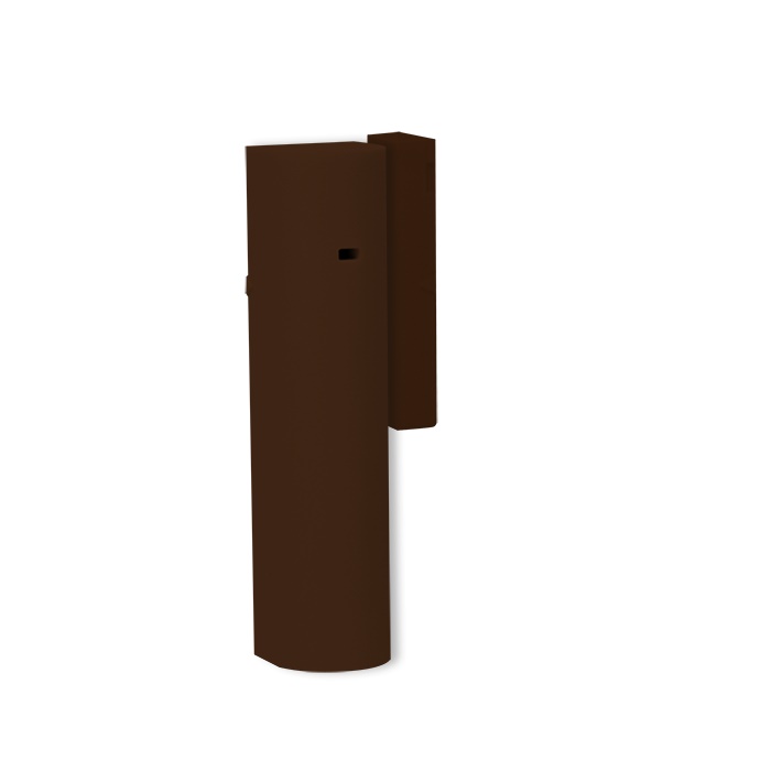 Contatto magnetico wireless marrone, 1 ingresso ausiliario, doppia ampolla reed