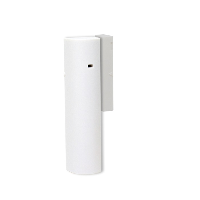 Contatto magnetico wireless 868MHz bianco, 2 ingressi aux (1 per tapparelle), doppia ampolla reed
