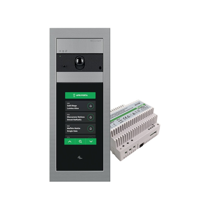 Serie Ultra - Kit base impianto video Touch 5 capacitivo, sistema Simplebus 2, personalizzabile