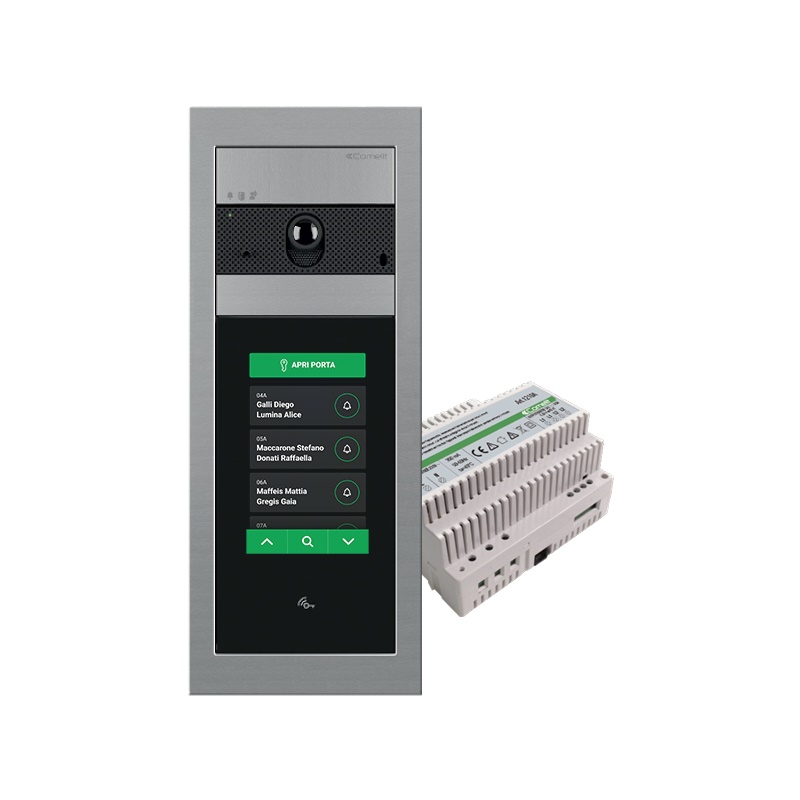 Serie Ultra - Kit base impianto video Touch 5 capacitivo, sistema Simplebus 2, personalizzabile