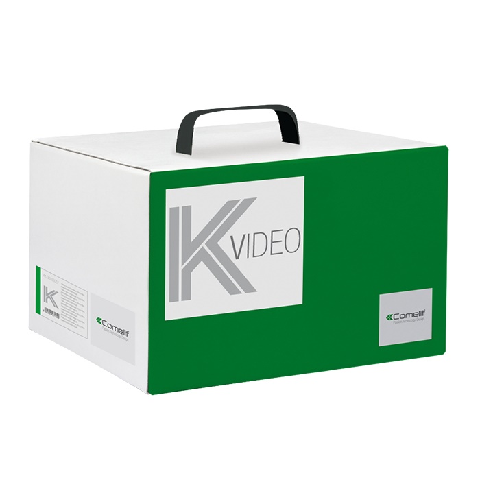 Serie Maxi - Kit video monofamiliare con posto esterno Ikall Metal e monitor 7 Wi-Fi, sistema ViP, scatola incasso e supporto inclusi