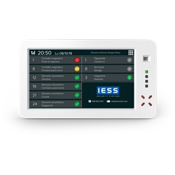 Tastiera touch screen 7 colore IESS Bus System RS-485 per controllo impianti domotici