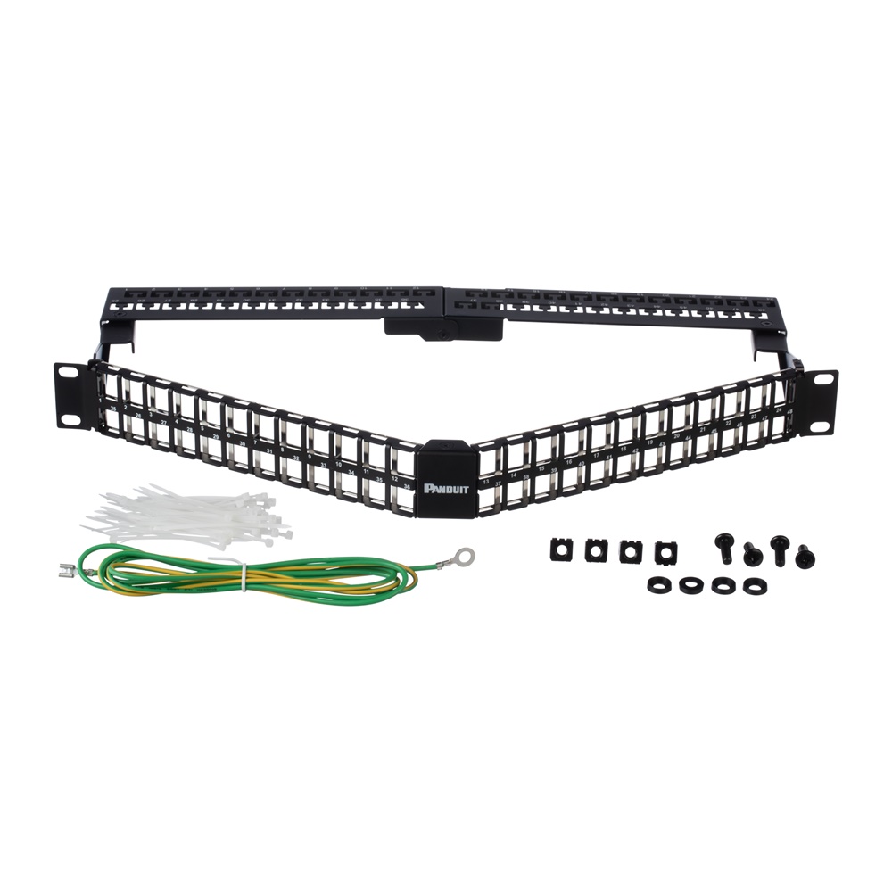 KEYSTONE 48 PORT ANGLED SHIELDED PA