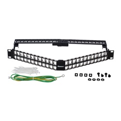 KEYSTONE 48 PORT ANGLED SHIELDED PA
