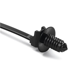 Fascetta fissaggio a pino T50SOSFT6LG-E4 con disco anti polvere per cablaggi automotive e industriali