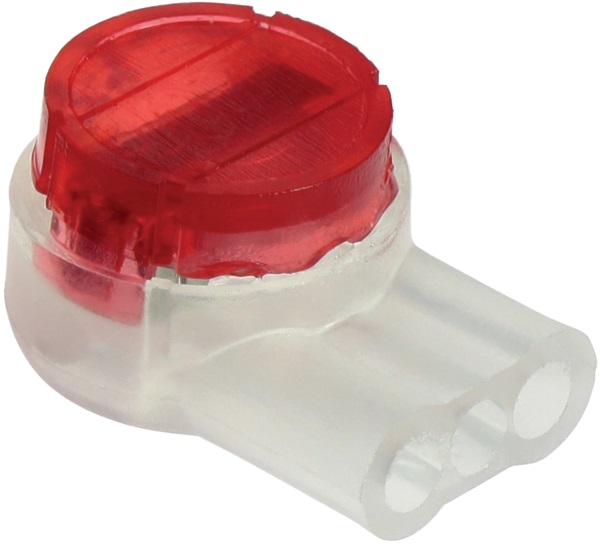 Connettore bassa tensione 3 ingressi per fili singoli 0,4-0,9 mm trasparente resistente umidità ideale telefonia allarmi LED rete dati (100 pz)