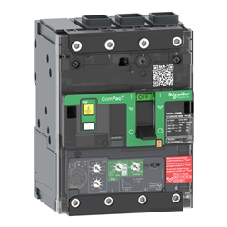 Interruttore, ComPacT NSXm 100E, 16kA/415VAC, 3 poli, Sganciatore MicroLogic 4.1 50A, connettori EverLink