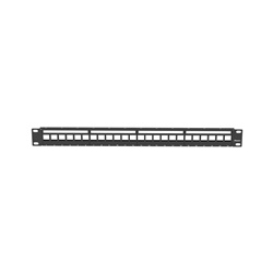 KEYSTONE 24 PORT FLAT SHIELDED PANE