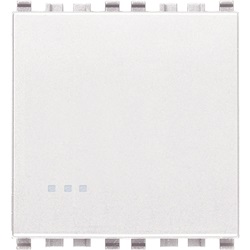 PULSANTE 1P NO 10A 2M BIANCO