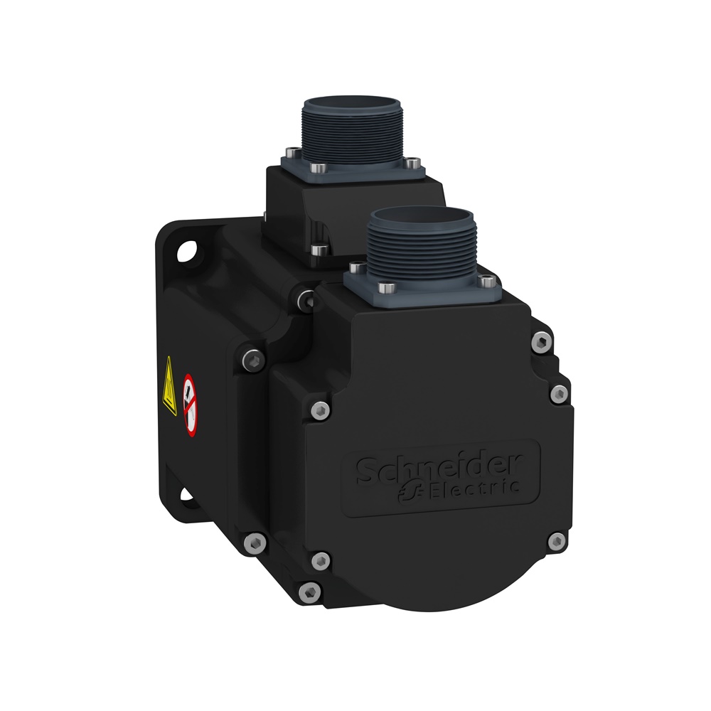 Servomotore BCH2 Low Inerzia 100mm 1kW 3000rpm albero con chiavetta IP65 SingleT freno MIL conn.