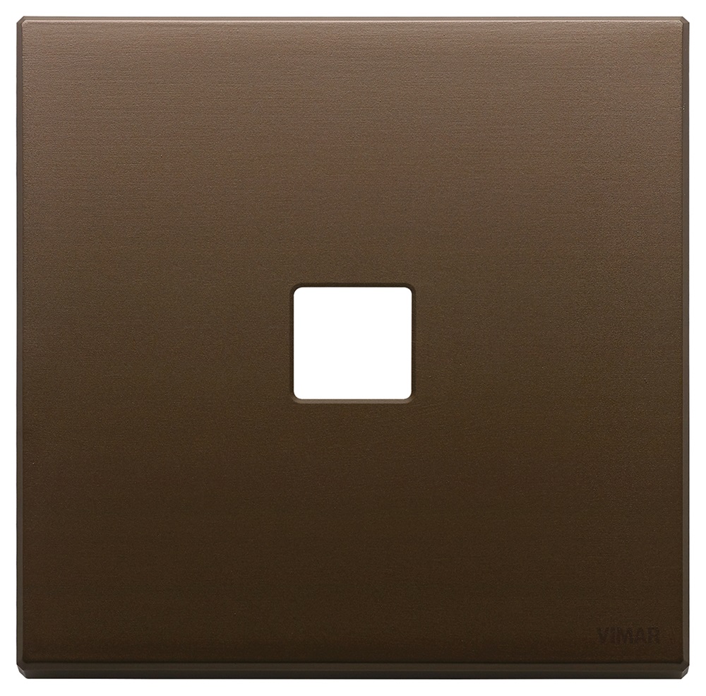 PLACCA 2MX1 FLAT BRONZO SCURO SPAZZ