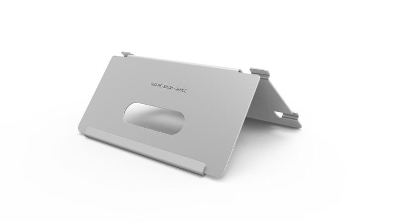 Supporto da tavolo in acciaio inox per monitor interni serie DS-KH6320 uso ufficio e professionale