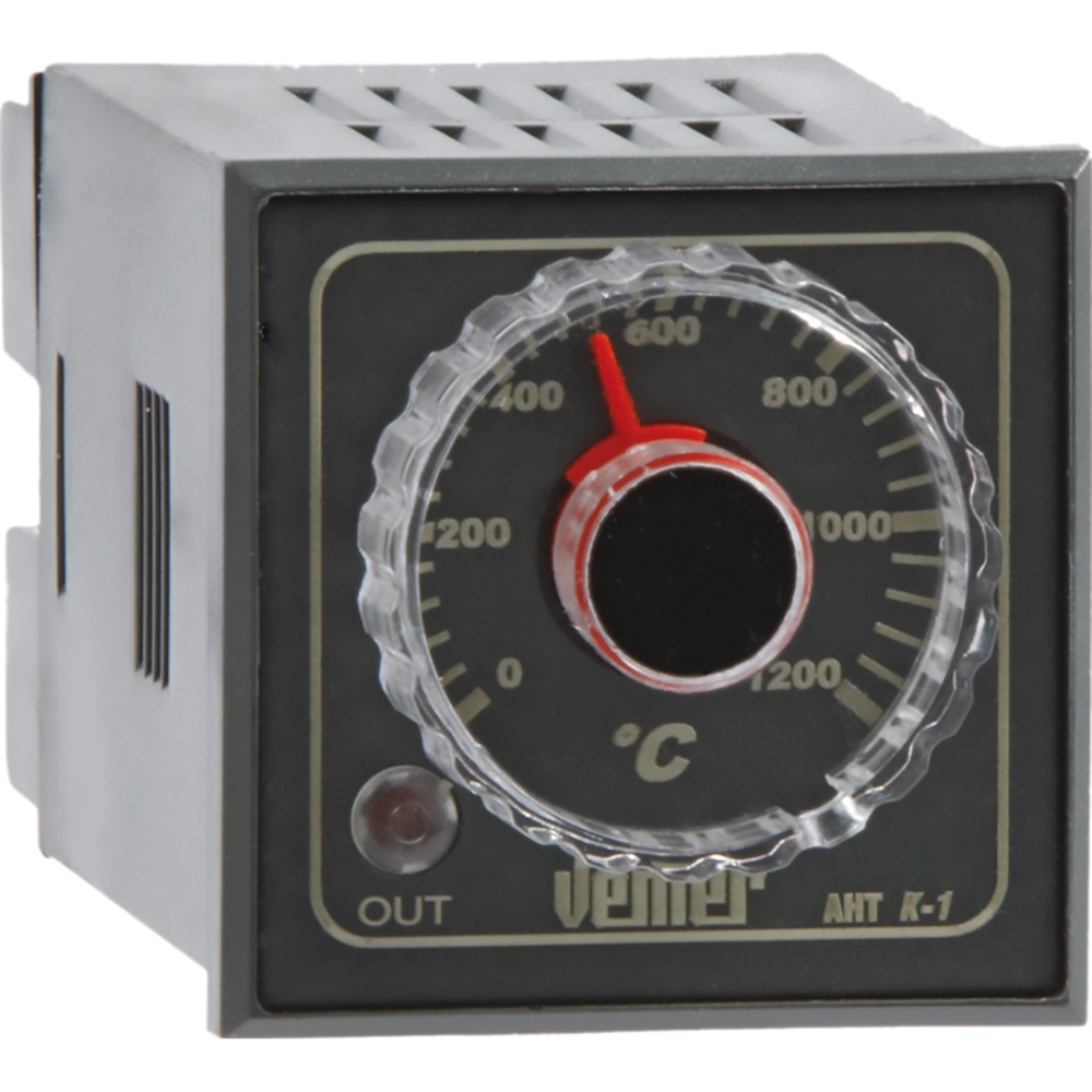 Termoregolatore analogico compatto AHT K-1P4U 24-240 VAC per controllo temperatura riscaldamento con ingresso sonde termocoppie tipo K