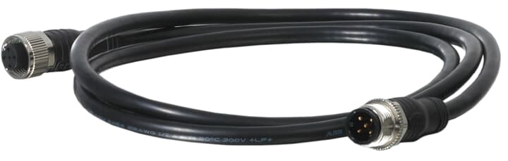 Cavo M12-C112 schermato 5 conduttori 0,34 mm² connettori maschio/femmina 1 m per automazione industriale