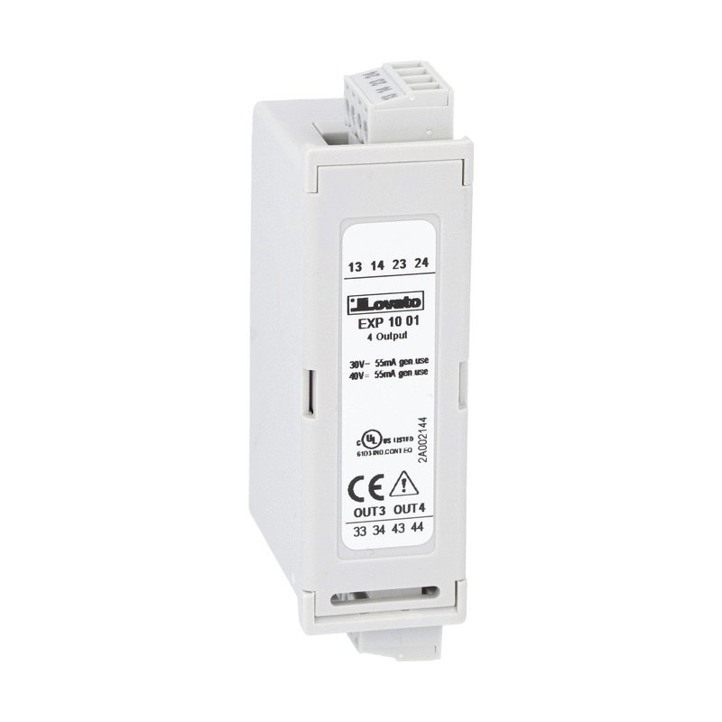 Modulo espansione 4 uscite statiche isolate serie EXP per incasso