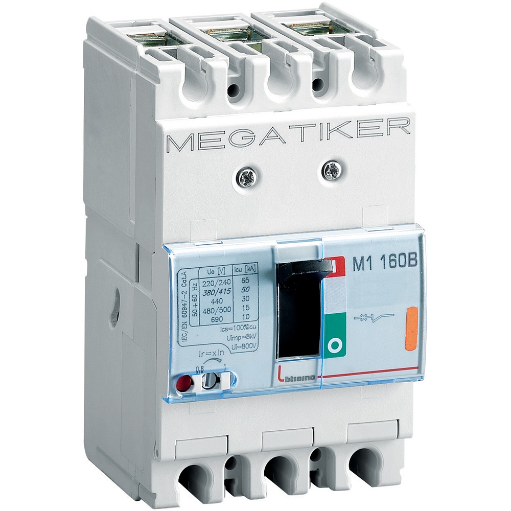 Interruttore magnetotermico 3P 40A 25kA per impianti elettrici