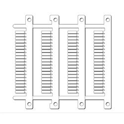 Targhetta MG-CPM-07 bianca 3x10 mm per morsetti componibili installazione elettrica