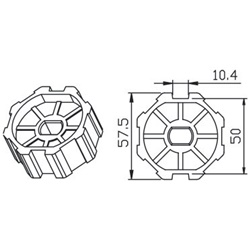 OTTAGONALE 60X0.8MM.