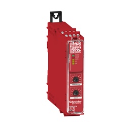 Modulo di sicurezza, Harmony XPS, controllo velocità nulla con temporizzazione, 24V, morsetti a vite