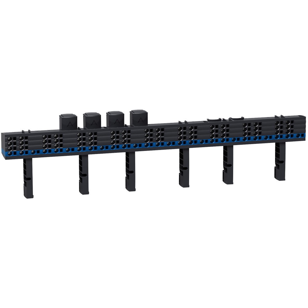 Multiclip 4 poli 200A 440V blocco distribuzione per quadri elettrici PrismaSeT L800