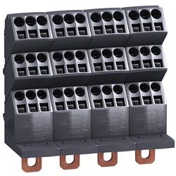 Blocco distribuzione Linergy 250A 4 poli 690V per impianti elettrici industriali