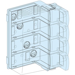 Blocco alimentazione universale Powerclip 250A 4 poli per interruttori NSX CVS INS INV