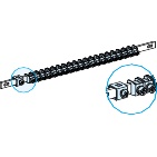 Collettore terra 24M sbarra 450mm 50kA per quadri elettrici PrismaSeT fino 630A
