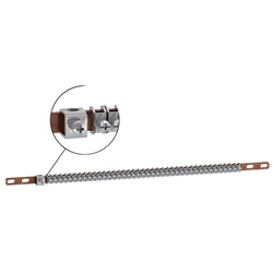 Collettori terra 12 moduli barra 200mm 20 ponticelli terminale 16-35mm² per installazioni elettriche