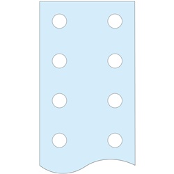 Barra preforata PE 25x5 mm conduttore protettivo per armadi PrismaSeT e Linergy TB 400A 1675mm
