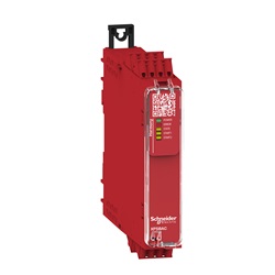 Modulo di sicurezza, Harmony XPS, controllo emergenza e ripari senza ingressi dedicati, 24 V, morsetti a molla