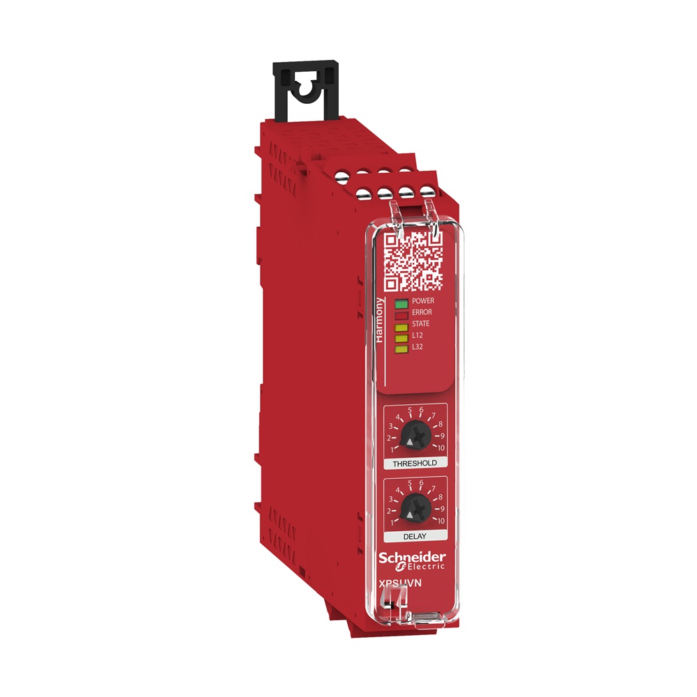 Modulo di sicurezza, Harmony XPS, controllo velocità nulla con temporizzazione, 48-240 V, morsetti a vite