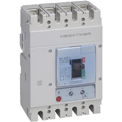 Interruttore magnetotermico 4 poli 400A industriale MEGATIKER M4