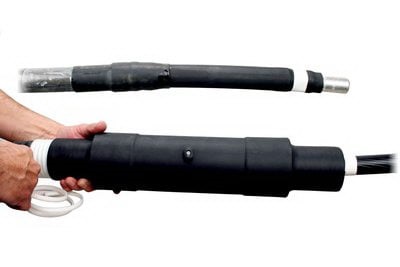 Kit giuntura retraibile a freddo 36 kV per cavi polimerici unipolari, installazione rapida, controllo campo elettrico integrato, uso industriale e distribuzione elettrica
