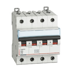 Interruttore magnetotermico 4P curva Z 16A BTDIN100 per impianti elettrici